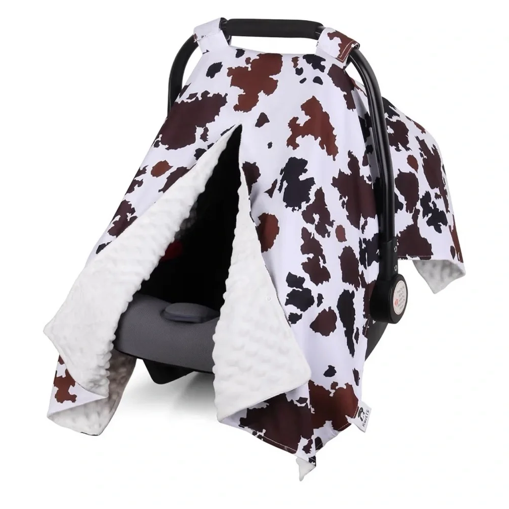 Cow Print Car Seat Cover for Babies